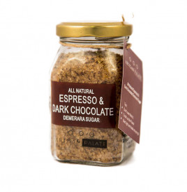 Artisan Palate All Natural Espresso & Dark Chocolate Demerara Sugar  Glass Jar  150 grams